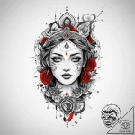 Tattoo sketch divine path, artistic tattoo sk… – tattoo sketch (№1760375773_0, 13.10.2025 17:16) — tattoovalue.net