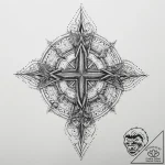 Tattoo sketch crystal, concept art for tattoo… – tattoo sketch (№1760375990_0, 13.10.2025 17:19) — tattoovalue.net