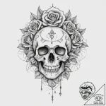 Tattoo sketch sharp, tattoo line art, black o… – tattoo sketch (№1760377290_0, 13.10.2025 17:41) — tattoovalue.net