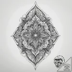 Tattoo sketch spirit, tattoo line art, dotwor… – tattoo sketch (№1760377506_0, 13.10.2025 17:45) — tattoovalue.net