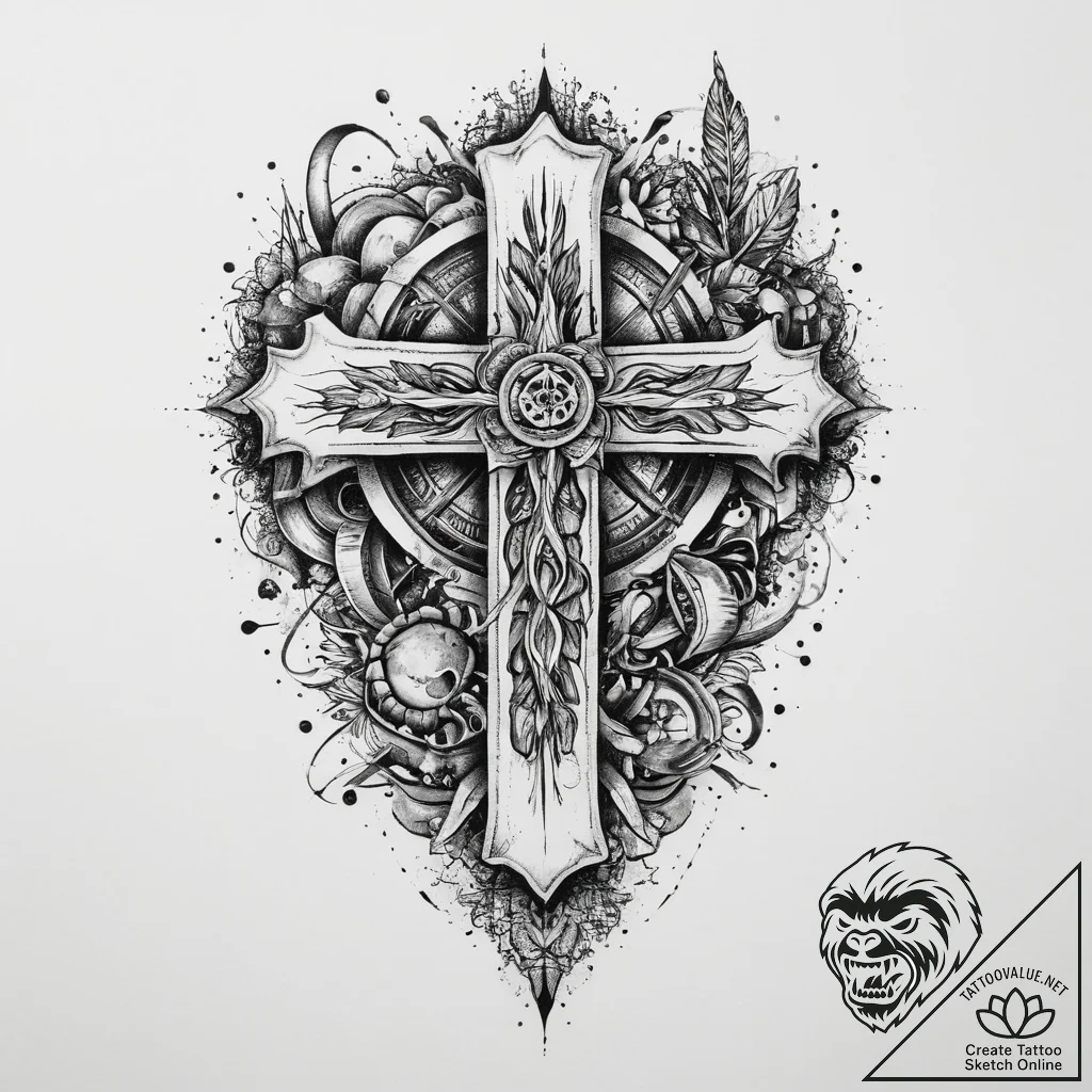 Tattoo sketch cockle, tattoo drawing outline,... - tattoo sketch (№1760377724_0, 13.10.2025 17:48) — tattoovalue.net