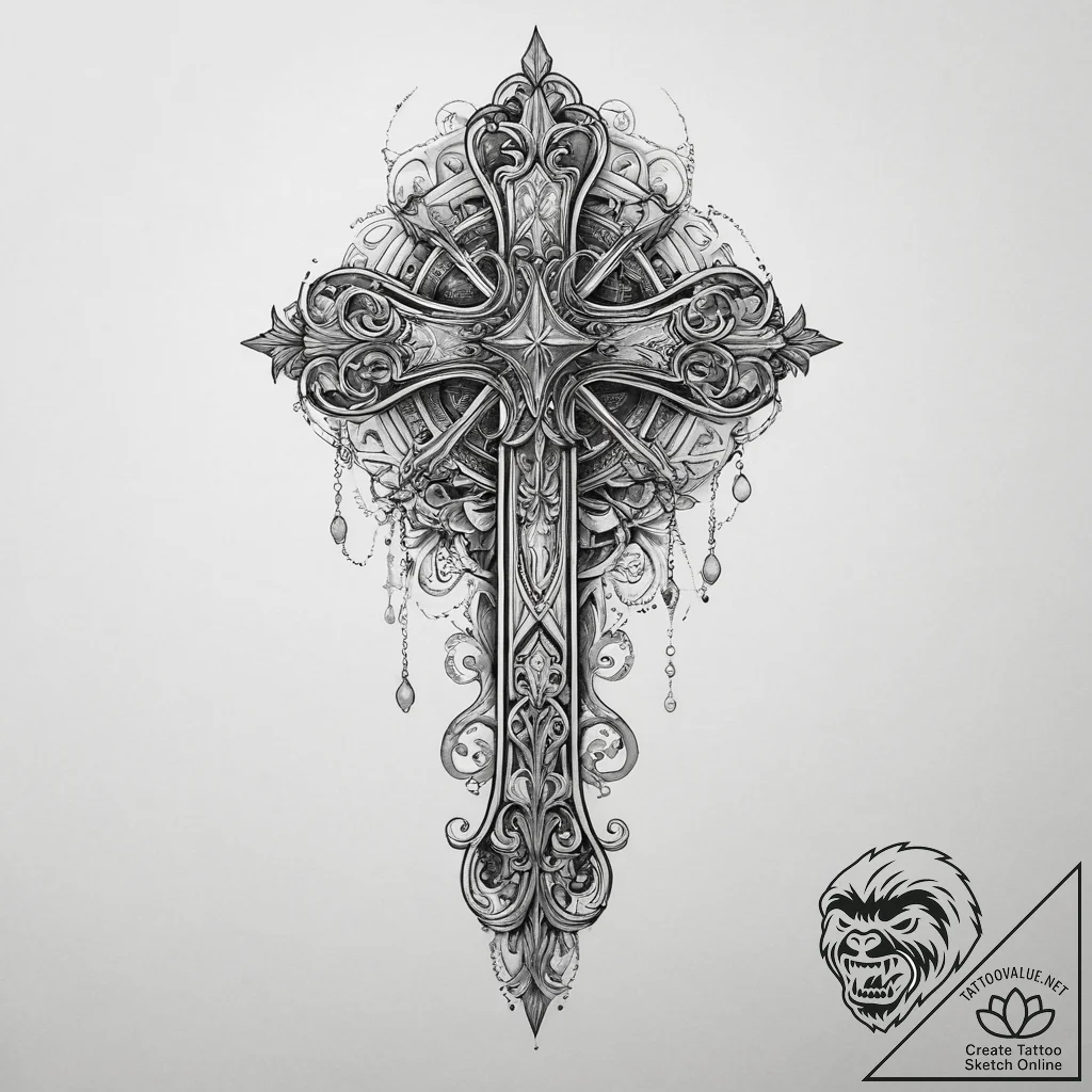 Tattoo sketch scepter, tattoo drawing outline... - tattoo sketch (№1760378817_0, 13.10.2025 18:06) — tattoovalue.net