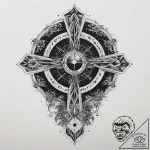 Tattoo sketch cosmic source, ink illustration… – tattoo sketch (№1760381642_0, 13.10.2025 18:54) — tattoovalue.net