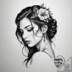 Tattoo sketch sorrow – tattoo sketch (№1760381859_0, 13.10.2025 18:57) — tattoovalue.net