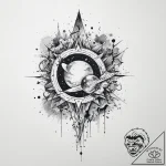 Tattoo sketch cosmic land, tattoo sketch desi… – tattoo sketch (№1760384899_0, 13.10.2025 19:48) — tattoovalue.net