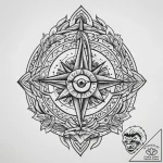 Tattoo sketch cosmic soul, tattoo line art, o… – tattoo sketch (№1760387951_0, 13.10.2025 20:39) — tattoovalue.net