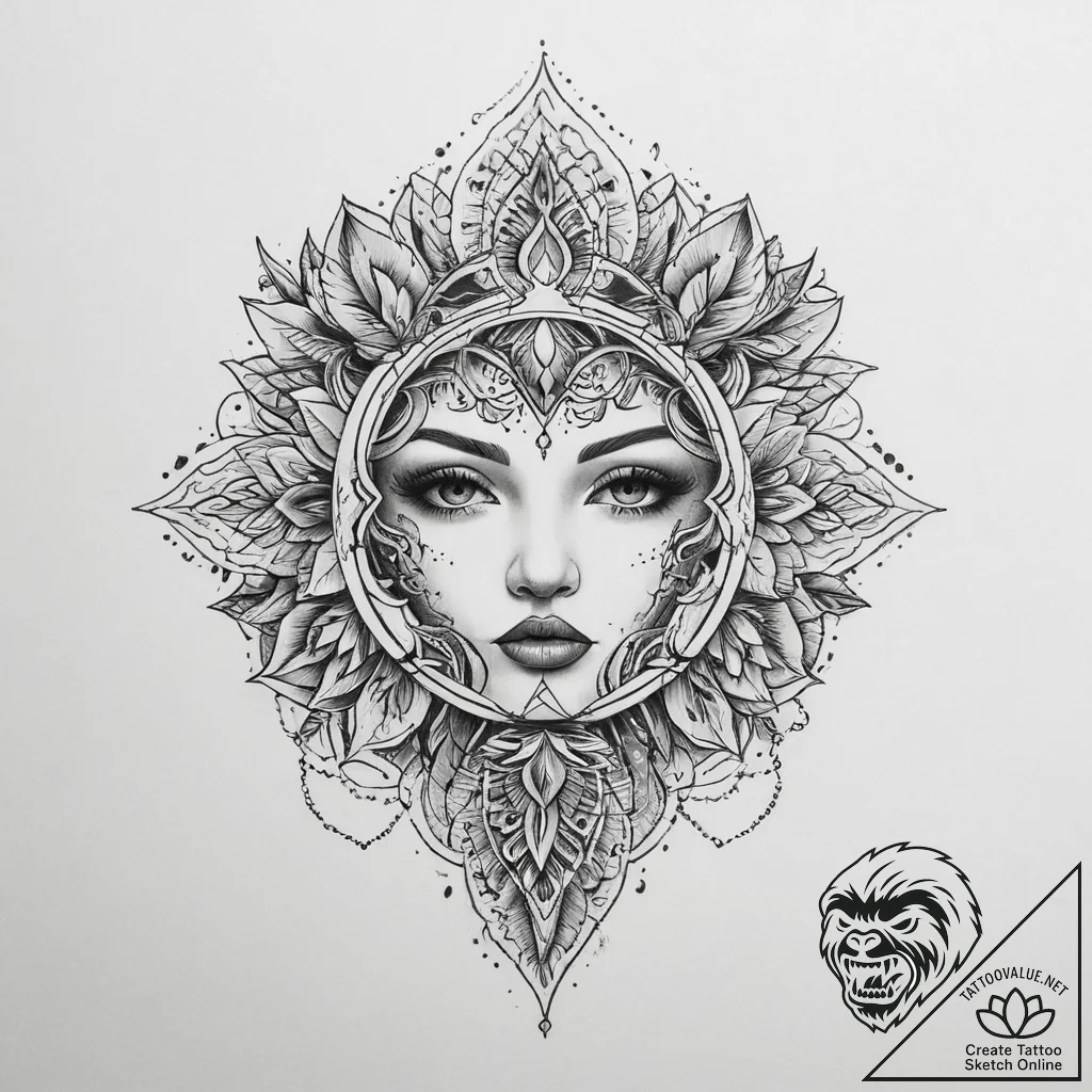 Tattoo sketch breath, tattoo line art, on a c... - tattoo sketch (№1760388604_0, 13.10.2025 20:50) — tattoovalue.net