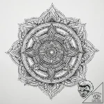 Tattoo sketch cosmic being, concept art for t… – tattoo sketch (№1760389691_0, 13.10.2025 21:08) — tattoovalue.net