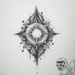 Tattoo sketch cosmic presence, ink illustrati… – tattoo sketch (№1760390135_0, 13.10.2025 21:15) — tattoovalue.net