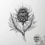 Tattoo sketch thistle, tattoo sketch design,… – tattoo sketch (№1760391222_0, 13.10.2025 21:33) — tattoovalue.net