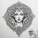 Tattoo sketch celtic goddess, tattoo flash sh… – tattoo sketch (№1760391655_0, 13.10.2025 21:40) — tattoovalue.net