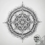 Tattoo sketch cosmic spirit, ink illustration… – tattoo sketch (№1760391871_0, 13.10.2025 21:44) — tattoovalue.net
