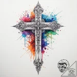 Tattoo sketch cross, tattoo drawing outline,… – tattoo sketch (№1760392308_0, 13.10.2025 21:51) — tattoovalue.net