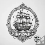Tattoo sketch hieroglyphic symbol for “home”… – tattoo sketch (№1760392524_0, 13.10.2025 21:55) — tattoovalue.net
