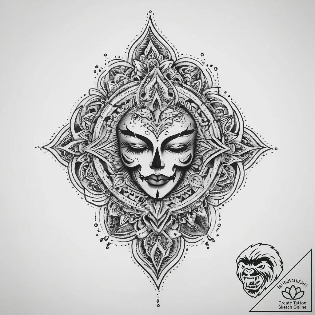 Tattoo sketch blessed ground, tattoo drawing... - tattoo sketch (№1760394701_0, 13.10.2025 22:31) — tattoovalue.net