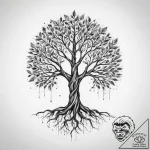 Tattoo sketch tree of hope, ink illustration… – tattoo sketch (№1760395571_0, 13.10.2025 22:46) — tattoovalue.net