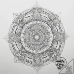 Tattoo sketch broken mirror reflecting a pers… – tattoo sketch (№1760396013_0, 13.10.2025 22:53) — tattoovalue.net