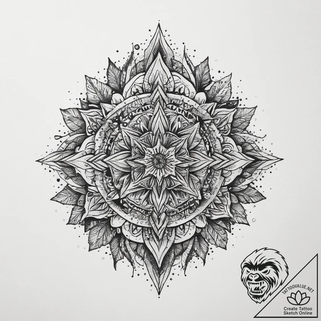 Tattoo sketch crystal, tattoo drawing outline... - tattoo sketch (№1760396880_0, 13.10.2025 23:08) — tattoovalue.net