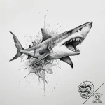 Tattoo sketch goblin shark, tattoo line art,… – tattoo sketch (№1760397534_0, 13.10.2025 23:18) — tattoovalue.net