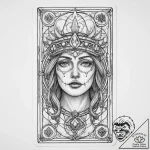 Tattoo sketch tarot card fool, tattoo flash s… – tattoo sketch (№1760397981_0, 13.10.2025 23:26) — tattoovalue.net
