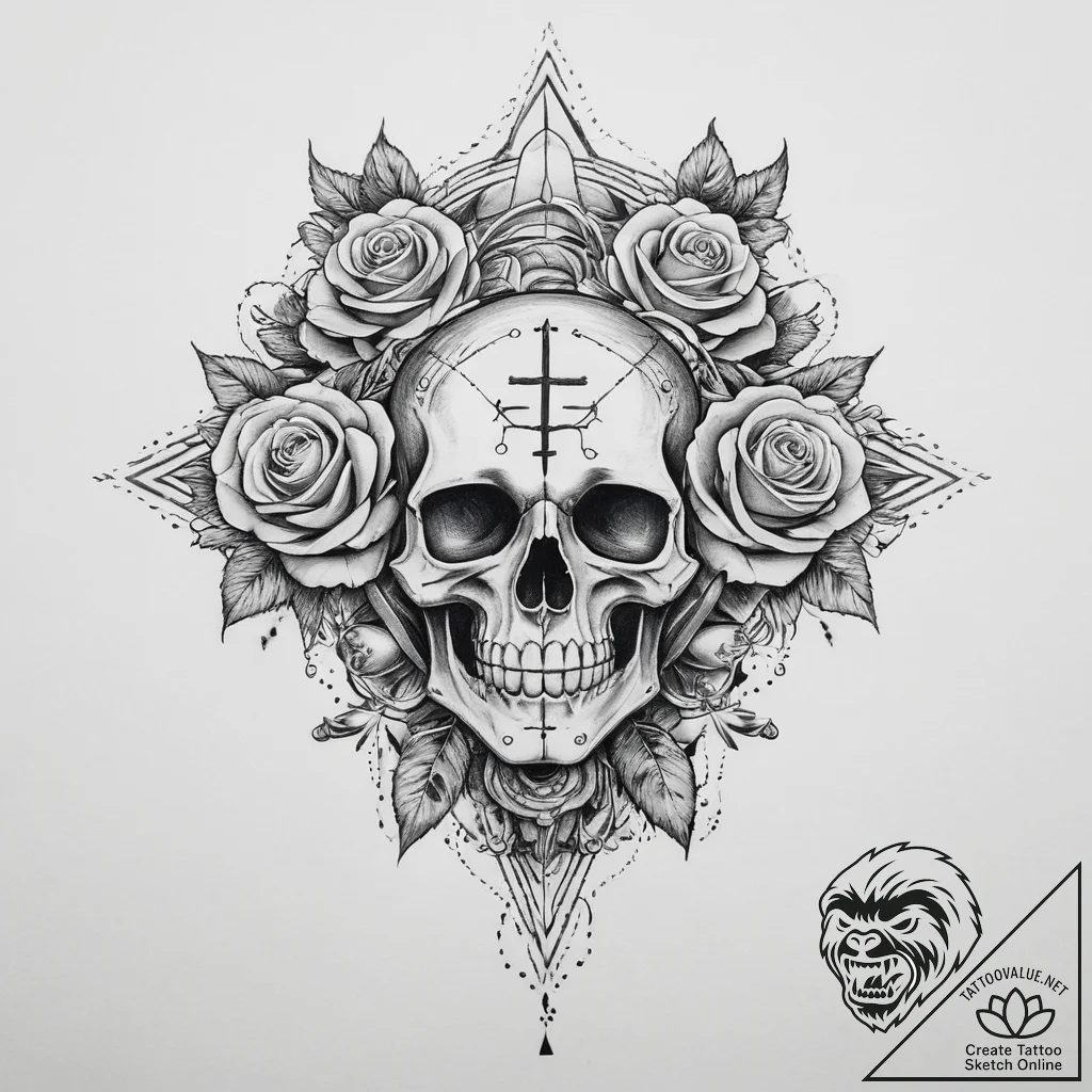 Tattoo sketch sharp, concept art for tattoo,... - tattoo sketch (№1760398852_0, 13.10.2025 23:40) — tattoovalue.net