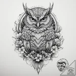 Tattoo sketch majestic owl, tattoo sketch des… – tattoo sketch (№1760401258_0, 14.10.2025 00:20) — tattoovalue.net