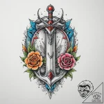 Tattoo sketch sword, tattoo drawing outline,… – tattoo sketch (№1760402556_0, 14.10.2025 00:42) — tattoovalue.net