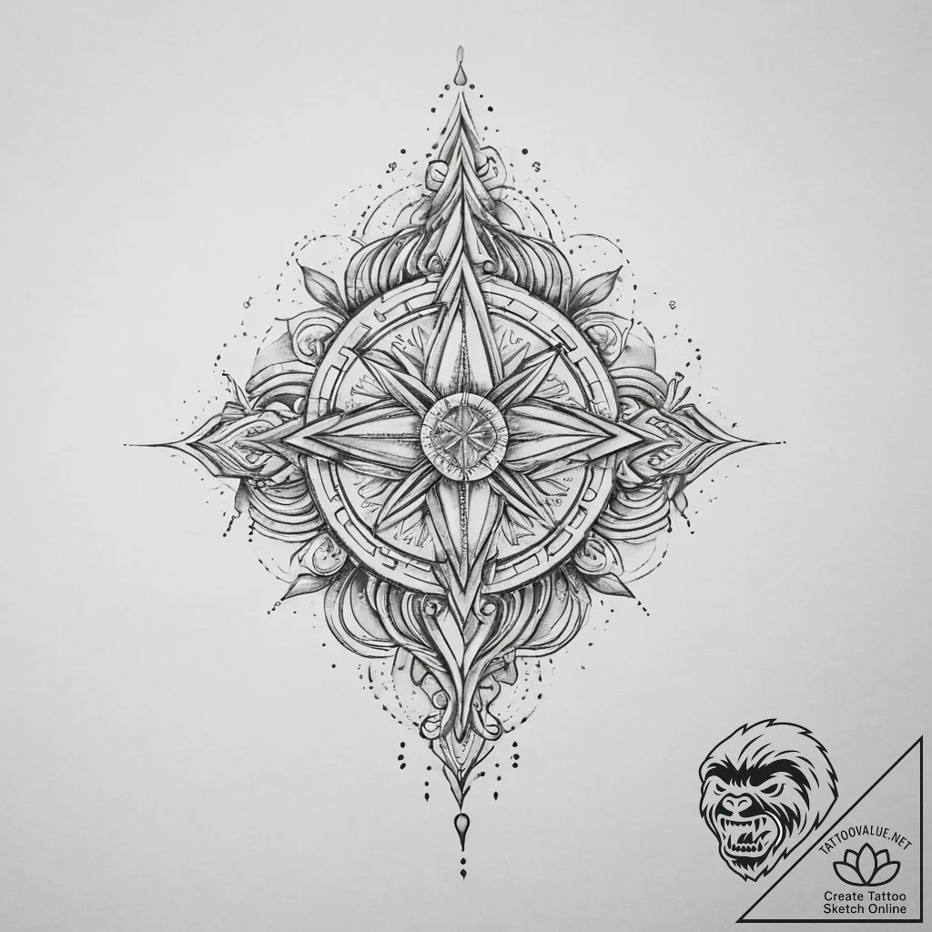 Tattoo sketch blessed frequency, concept art... - tattoo sketch (№1760402991_0, 14.10.2025 00:49) — tattoovalue.net