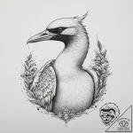 Tattoo sketch gannet, artistic tattoo sketch,… – tattoo sketch (№1760404510_0, 14.10.2025 01:15) — tattoovalue.net