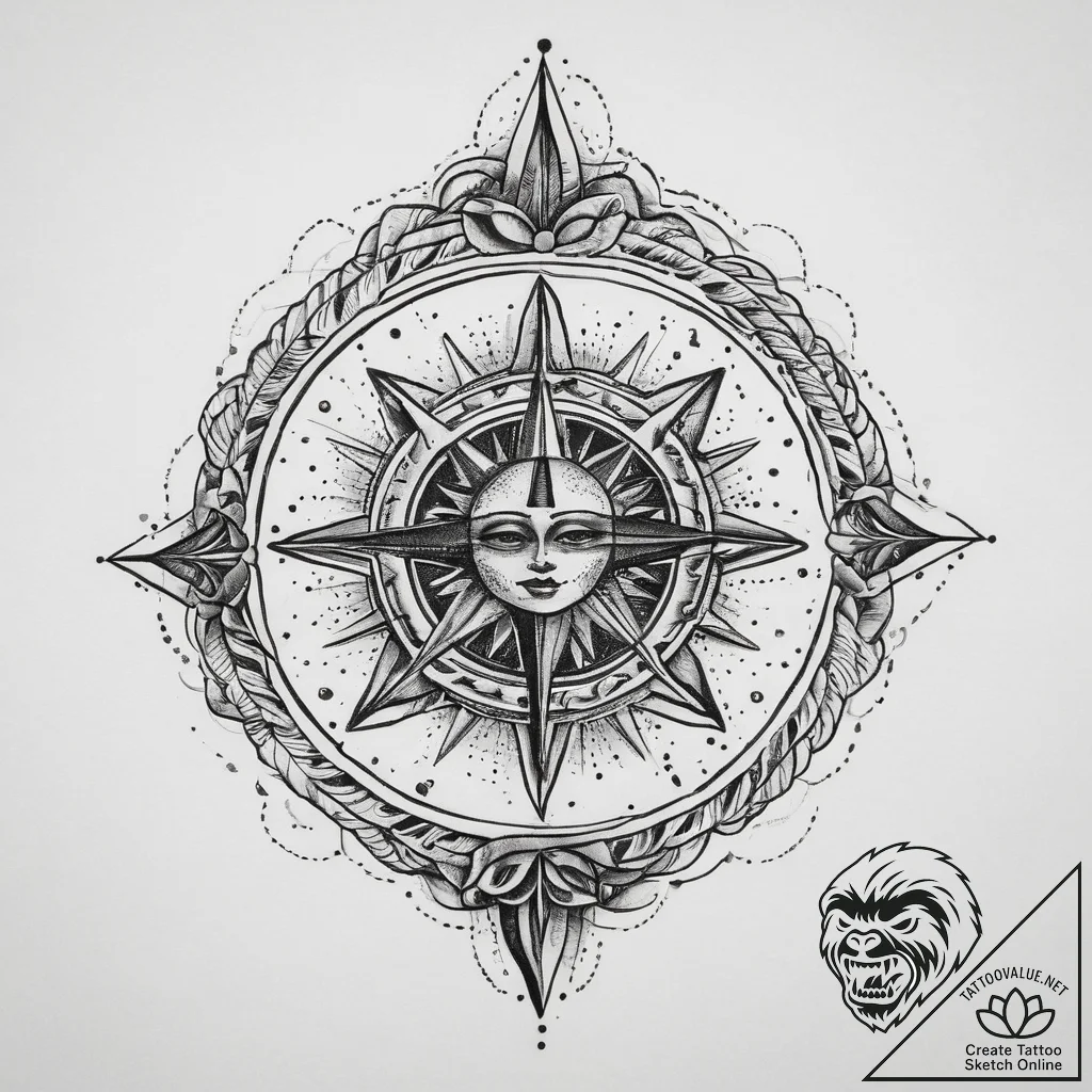 Tattoo sketch cosmic representation, tattoo s... - tattoo sketch (№1760404943_0, 14.10.2025 01:22) — tattoovalue.net