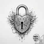Tattoo hands with a lock, tattoo sketch desig… – tattoo sketch (№1760405391_0, 14.10.2025 01:29) — tattoovalue.net