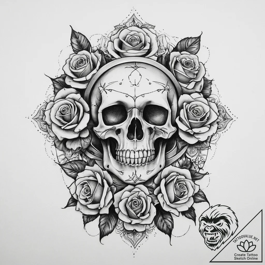 Tattoo sketch divine presence, artistic tatto... - tattoo sketch (№1760406699_0, 14.10.2025 01:51) — tattoovalue.net