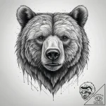 Tattoo sketch bear tattoo, tattoo drawing out… – tattoo sketch (№1760407580_0, 14.10.2025 02:06) — tattoovalue.net