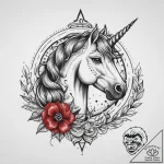 Tattoo sketch unicorn, tattoo drawing outline… – tattoo sketch (№1760408027_0, 14.10.2025 02:13) — tattoovalue.net