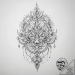 Tattoo sketch divine root, tattoo sketch desi… – tattoo sketch (№1760409333_0, 14.10.2025 02:35) — tattoovalue.net