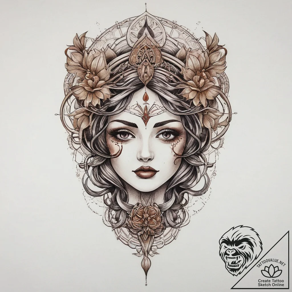 Tattoo sketch nightmare, tattoo line art, sep... - tattoo sketch (№1760409767_0, 14.10.2025 02:42) — tattoovalue.net