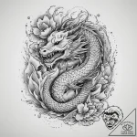 Tattoo sketch beige, tattoo flash sheet desig… – tattoo sketch (№1760411301_0, 14.10.2025 03:08) — tattoovalue.net