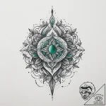 Tattoo sketch emerald, artistic tattoo sketch… – tattoo sketch (№1760412392_0, 14.10.2025 03:26) — tattoovalue.net