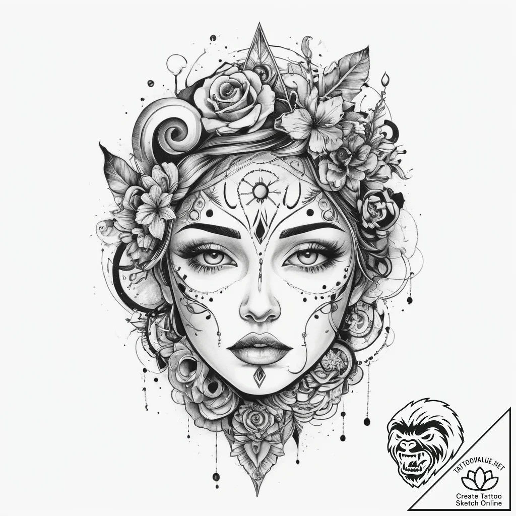 Tattoo sketch universe, tattoo drawing outlin... - tattoo sketch (№1760412610_0, 14.10.2025 03:30) — tattoovalue.net