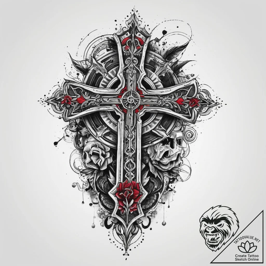 Tattoo sketch journey, concept art for tattoo... - tattoo sketch (№1760412827_0, 14.10.2025 03:33) — tattoovalue.net