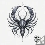 Tattoo sketch scorpio constellation, tattoo s… – tattoo sketch (№1760414135_0, 14.10.2025 03:55) — tattoovalue.net