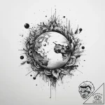 Tattoo sketch cosmic soil, tattoo sketch desi… – tattoo sketch (№1760415450_0, 14.10.2025 04:17) — tattoovalue.net