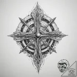 Tattoo sketch cosmic foundation, concept art… – tattoo sketch (№1760416790_0, 14.10.2025 04:39) — tattoovalue.net