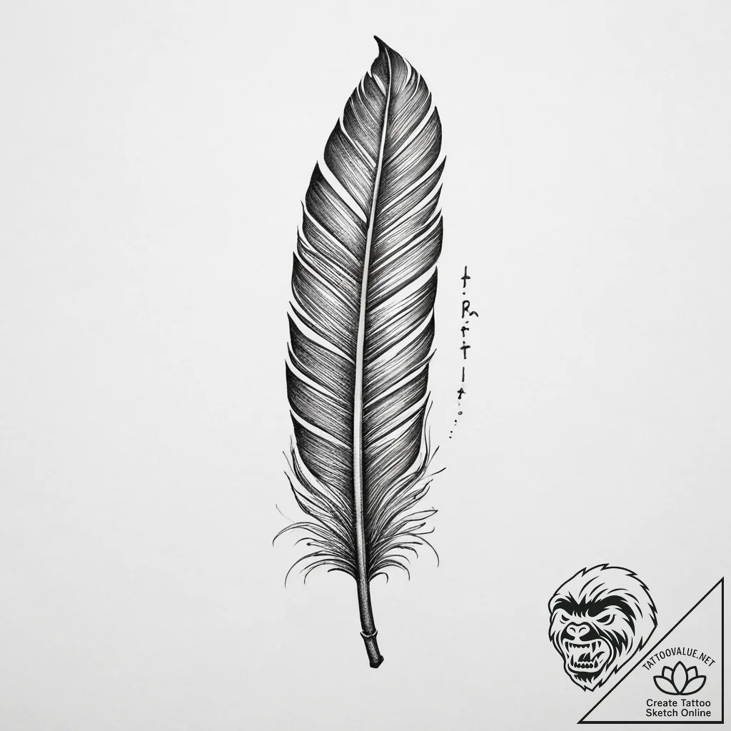 Tattoo sketch hieroglyphic symbol for "truth"... - tattoo sketch (№1760417709_0, 14.10.2025 04:55) — tattoovalue.net