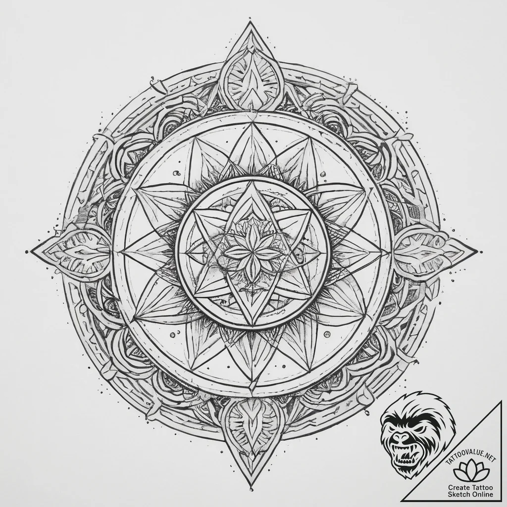 Tattoo sketch tarot card pentacles, tattoo dr... - tattoo sketch (№1760418934_0, 14.10.2025 05:15) — tattoovalue.net