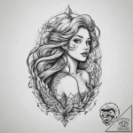Tattoo sketch mermaid tattoo, tattoo flash sh… – tattoo sketch (№1760421755_0, 14.10.2025 06:02) — tattoovalue.net