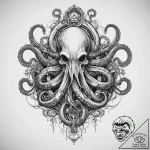 Tattoo sketch kraken tattoo, ink illustration… – tattoo sketch (№1760422190_0, 14.10.2025 06:09) — tattoovalue.net