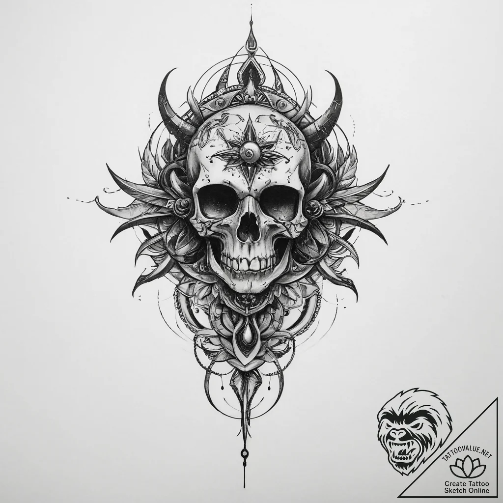 Tattoo sketch obsidian - tattoo sketch (№1760423498_0, 14.10.2025 06:31) — tattoovalue.net