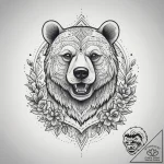 Tattoo sketch узор в виде медведя, tattoo dra… – tattoo sketch (№1760424366_0, 14.10.2025 06:46) — tattoovalue.net