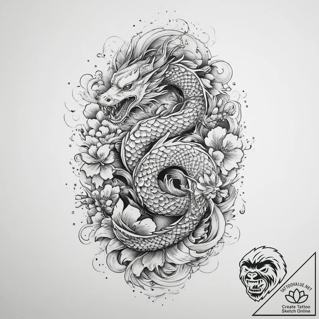 Tattoo sketch fake, tattoo drawing outline, m... - tattoo sketch (№1760424585_0, 14.10.2025 06:49) — tattoovalue.net
